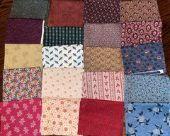 20 FQs Rothermel Barnes 1800’s/Civil War Reproduction Fabric 5 Yds Fat Quarters