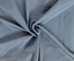 Denim Blue Stretchy Vegan Leather Fabric by the Yard 2 Way Stretch 390GSM 6/22