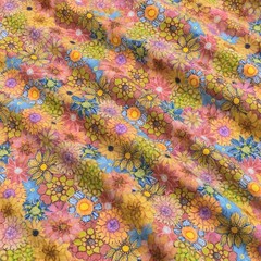 Timeless Treasures Love Spell Multi Boho Floral Cotton Quilt Fabric by the Yard