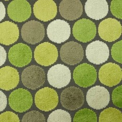 Sample-Wheatgrass | Polka Dot Pattern Cut Velvet Upholstery