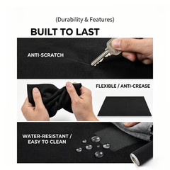 BRAND NEW – Self-Adhesive Automotive Headliner Fabric 35″ x 59″, Black