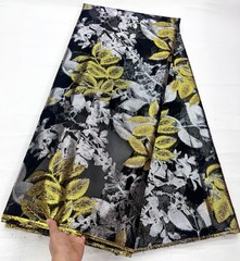 YQOINFKS Tulle Lace Swiss Voile Embroidery Jacquard Fabric 5 Yards Wedding Party