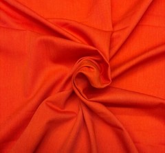 ORANGE 8oz TWILL APPAREL ULTRASOFT FLAME RESISTANT FR FABRIC BY THE YARD 61″W
