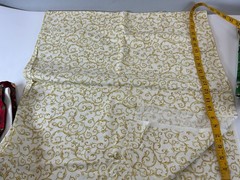 Christmas Poinsettia Cardinals Holly Fabric Lot Destash Assorted Sizes 4+ lbs
