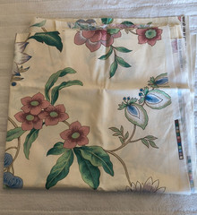 Atelier Originals 1984 Scotchgard Floral Pattern Fabric 3 Remnants