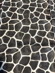 Gray Giraffe Print Cotton Fat Quarter 18×22” New