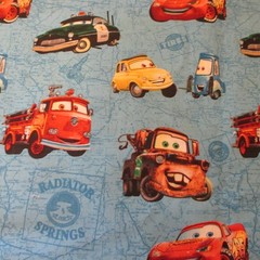 Disney Pixar Cars Cotton Fabric Springs Creative Lightning McQueen Mater BTYx 44