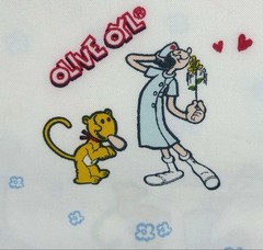 GIANNI VALENTINO & POPEYE Vintage Fabric 149x50cm Wide Retro Collectible