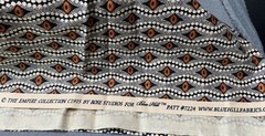 The Empire Collection Fabric Rose Studios 1/2 yard x 44″ Black Brown Geometric