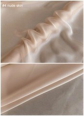 Natural Silk Chiffon 55” By Yard Soft Scarf Lining Mulberry Chiffon Silk Fabric