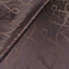 Reversible Brown Damask Jacquard Upholstery Drapery Fabric 54″ By The Yard