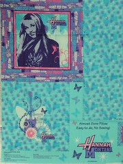 Pillow Panel Fabric Material,N6,36″X44″,”Hannah Montana-Guitars & Butterflies”