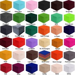 FabricLA | Acrylic Felt Fabric Pre Cut 4X4 Inch Square Sheets | 42 Pieces