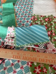 QUILTERS – Huge Lot of Pre Cut Fabric for Holiday and Halloween Quilts. 3.7 lbs