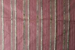 Stroheim & Romann, Santa Anna Stripe Brocade, 54″ W X 23″ L, Color Brick/Gold