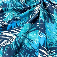FREE SHIPPING Stretch Fabric Fancy Leaves Print 60″wide Swimsuit Spandex By Yard