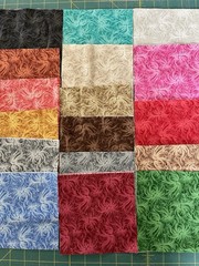 51 5 Inch Fabric Square. 17 Different Colors