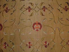 iLiv Embroidered Curtain Fabric 1.6 Metres Inca Classic Upholstery Cushion