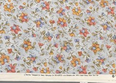 Charms Benartex Fabric Blue Multi Floral Quilting Cotton 2-1/3 yards 42″ Wide