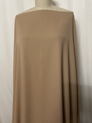 Pre-Shrunk 100% Worsted Wool Gabardine Dark Beige Fabric 1 Yard 14″ Long 59″Wide