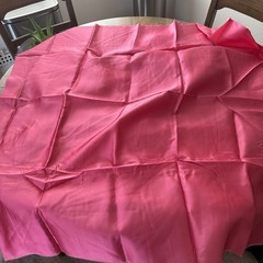 Vtg Silk Satin Fabric Lot Pink Craft Remnant Sew Material Damask Moire 5.5 Lbs