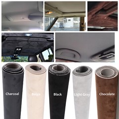 Suede Headliner Fabric Material Upholstery Foam Backing Roof Liner Repair DIY