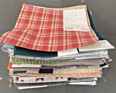 Fabric Samples Square Piece Pindler Lot of 70 PC Multi Color
