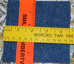 Denim Fabric Squares 4.5 inch Lot of 50 100% Cotton Blue Jean Quilt Craft Sew