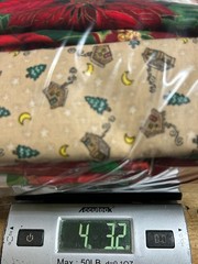 Christmas Poinsettia Cardinals Holly Fabric Lot Destash Assorted Sizes 4+ lbs
