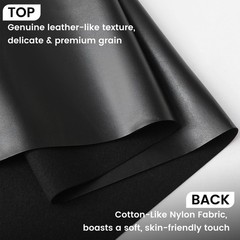 KUUP Soft PU Faux Leather Fabric, 54″ x 36″ (1 Yards), Waterproof Vegan Synth…