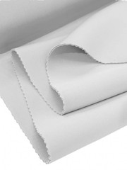 White Super Techno Fabric, 2mm Thick, Solid Colors, Sold by The Yard