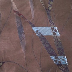 Vtg Luxury Home Decor Fabric Botanical Leaves, Brown, Copper, Red, Spain 5 yds