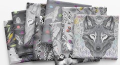 Graywork 1/2 Yard Bundle (8 Pieces) by Tula Pink for FreeSpirit