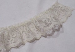 QUEEN CRAFT 100% Polyester By The YARDAGE Off-White Cream Natural LACE #22597