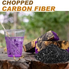 Windyun 1.1 lb Chopped Carbon Fiber 0.25 inch Strands Black DIY Epoxy Resin