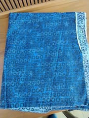 Year 2000 Y2K Blue Cotton fabric 44×46 Quilting crafting printed