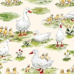 Cottontail Farm By 3 Wishes Fabric – Yellow Ducks #21542