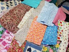 Grab Bag Vintage And New Quilting Cotton Fabric Moda Many Designers – Half Pound