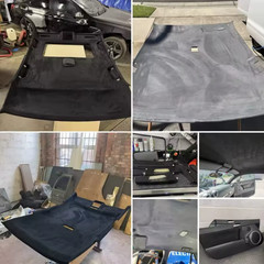 200X150Cm Suede Roof Lining Headliner Fabric Foam Material for Car Interior