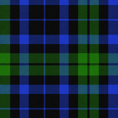 Green & Blue Blackwatch Plaid Fleece Fabric – 60″ Wide – Sold by The Yard