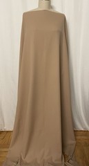 Pre-Shrunk 100% Worsted Wool Gabardine Dark Beige Fabric 1 Yard 14″ Long 59″Wide