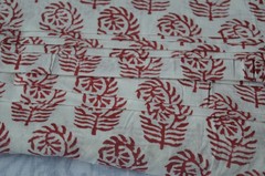 NO TARRIF CHARGES 100%✅ZK_135 Hand Block Floral Print 100%Cotton 10 Yard Fabric