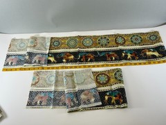 Elephants & Mandalas Batik Tie Dye Style Fabric Strips & Pieces 2016 Dan Morris