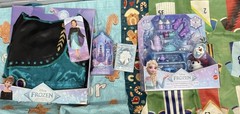 Disney Frozen Themed Fabric Pieces/Lot, Multicolor Assorted Prints