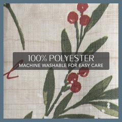 Home Fashions Holiday Tree Trimmings Wrinkle Resistant Fabric Christmas Tableclo