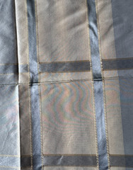 Kravet Couture Empire Plaid Pacific Fabric Remnant 24″x24″
