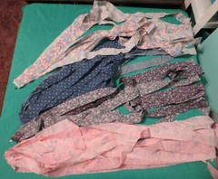 4 lb 13 oz Box Starter Quilt, String Pattern, Sections & Loose Pieces FSBTB106