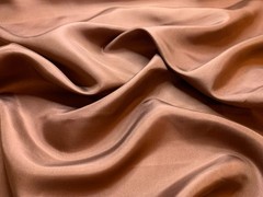 Coffee Brown China Silk HABOTAI Fabric 15mm weight