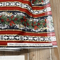 Winter Menagerie Jason Yenter Cotton Quilt Fabric OOP Stripe Christmas 10 Yds