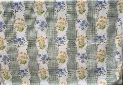 Unknown Printed Floral Fabric/ Color Green, Blue, Orange- 6.25 yds